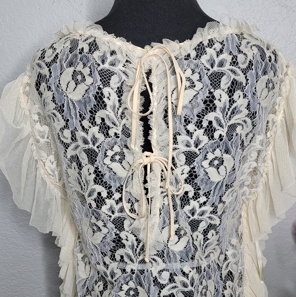 AUTENTIC Dolce & Gabbana Lace mini dress off-white - Picture 9 of 16